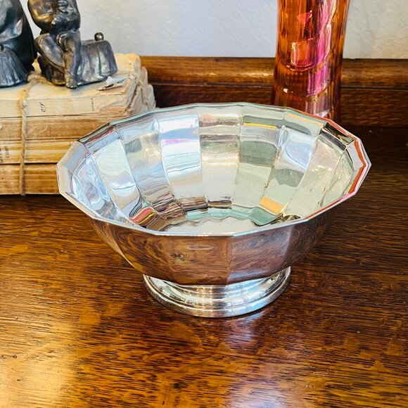 Gorham Other - VTG Gorham silver fluted footed serving bowl